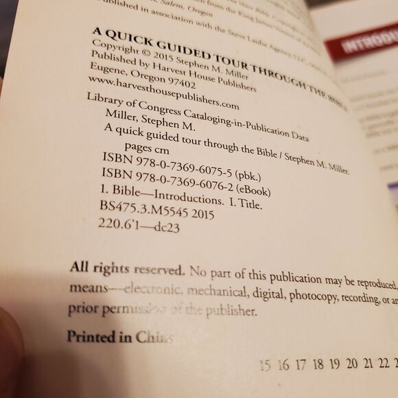 A quick guided tour through the Bible paperback book - Picture 5 of 5